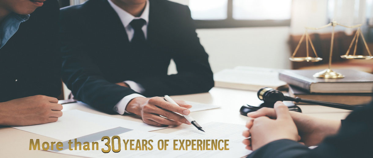 Over 30 Years of Experience in all courts kinds